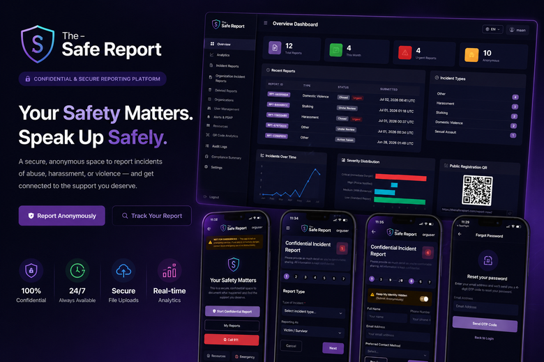 TheSafeReport: incident reporting platform marketing overview